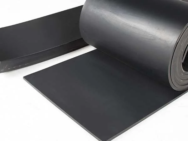 Reinforced rubber clearance sheet